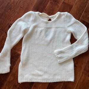 Zara White Knit Sweater